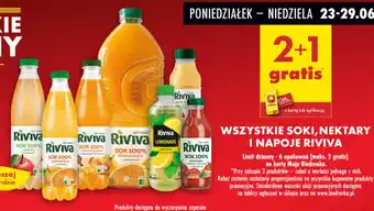 Biedronka Wszystkie soki, nektary i napoje riviva oferta