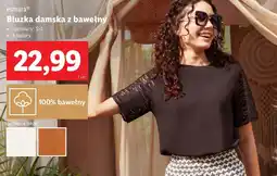 Lidl Esmara bluzka damska z bawełny oferta