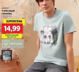 Lidl Livergy t-shirt męski z bawełny oferta