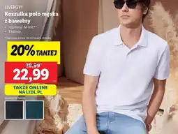 Lidl Livergy koszulka polo męska z bawełny oferta