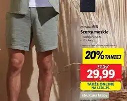 Lidl Esmara men szorty męskie oferta