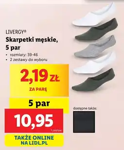 Lidl Livergy skarpetki męskie, oferta