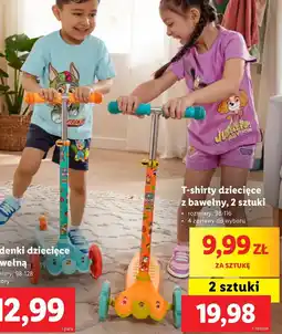 Lidl T-shirty dziecięce z bawełny oferta