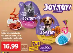 Lidl Joy&toy jajko niespodzianka dla psa lub kota 2 w 1 - przekąska + zabawka oferta