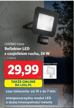 Lidl Livarno home reflektor led z czujnikiem ruchu oferta