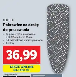 Lidl Leifheit pokrowiec na deskę do prasowania oferta