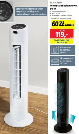 Lidl Silvercrest wentylator kolumnowy oferta