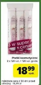 Carrefour Express Płatki kosmetyczne pure effect okrągłe Cleanic oferta