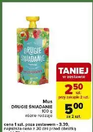Mus truskawka jabłko banan Drugie Śniadanie