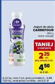 Carrefour Express Jogurt do picia jagodowy Carrefour oferta
