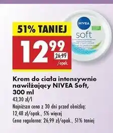Biedronka Krem do twarzy i ciała intensywnie nawilżający Nivea Soft oferta