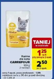 Carrefour Express Karma dla kota z kurczakiem Carrefour Companino oferta