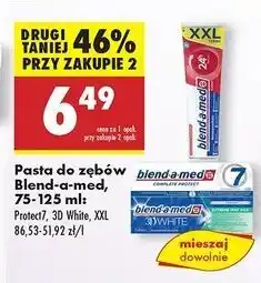 Biedronka Pasta do zębów extreme mint kiss Blend-A-Med 3D White oferta