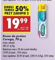 Biedronka Krem mocujący do protez delikatnie miętowy Corega Super Mocny oferta
