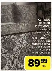 Carrefour Komplet pościeli z satyny 220 x 200 cm Detexpol oferta