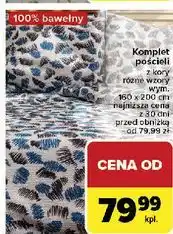 Carrefour Komplet pościeli z kory 160 x 200 cm + 2 70 80 oferta