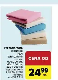 Carrefour Prześcieradło frotte z gumką 200 x 220 cm Fan oferta