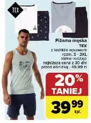 Carrefour Piżama męska z krótkim rękawem s-3xl Tex oferta