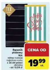 Carrefour Ręcznik plażowy Tex oferta