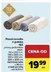 Carrefour Prześcieradło z gumką policotton 220 x 200 cm Tex oferta