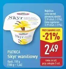 ALDI Jogurt typu islandzkiego waniliowy Piątnica Skyr oferta