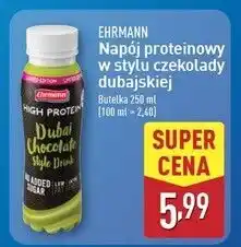 ALDI Napój mleczny w stylu dubajskim Ehrmann High Protein oferta