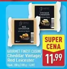 ALDI Ser red leicester Gourmet Finest Cuisine oferta