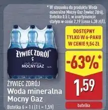ALDI Woda mocny gaz Żywiec Zdrój oferta