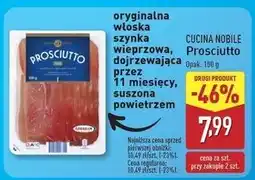 ALDI Szynka prosciutto Cucina Nobile oferta