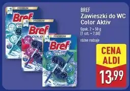ALDI Zawieszka do wc świeże kwiaty Bref Color Aktiv (Wcześniej Blue Active) oferta