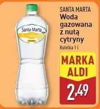 ALDI Woda cytrynowa Santa Marta oferta