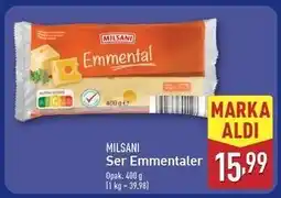 ALDI Ser emmental Milsani oferta