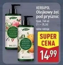 ALDI Olejkowy żel pod prysznic nawilżający olej kameliowy i jagody goji Herbapol oferta
