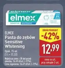 ALDI Pasta do zębów whitening Elmex Sensitive oferta