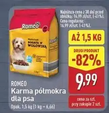 ALDI Karma dla psa z wołowiną i warzywami Romeo (Karma) oferta