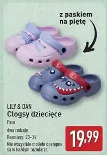 ALDI Clogsy dziewczęce 23-29 Lily & Dan oferta