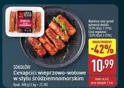 ALDI Cevapcici w stylu śródziemnomorskim Sokołów Grill House oferta
