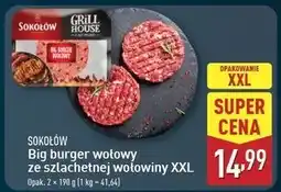 ALDI Big burger wołowy Sokołów Grill House oferta