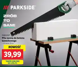 Lidl Parkside piła ręczna do betonu komórkowego oferta
