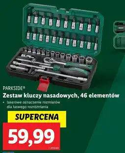 Lidl Parkside zestaw kluczy nasadowych, 46 elementów oferta