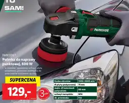 Lidl Parkside polerka do naprawy punktowej, 800 w oferta
