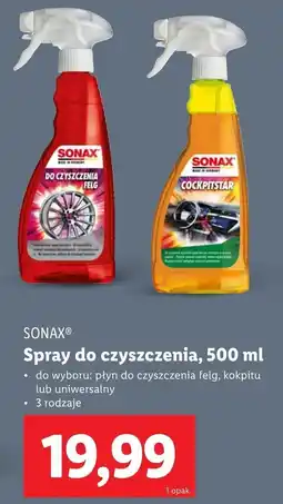Lidl Sonax spray do czyszczenia oferta