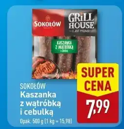 ALDI Kaszanka z wątróbką i cebulką Sokołów Grill House oferta