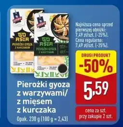ALDI Pierożki gyoza z warzywami/z mięsem z kurczaka Asia oferta