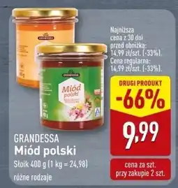ALDI Miód polski Grandessa oferta