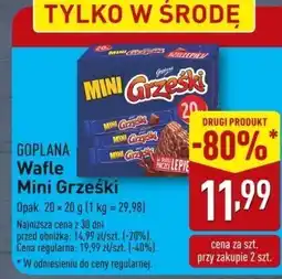 ALDI Wafle Mini Grześki Goplana oferta