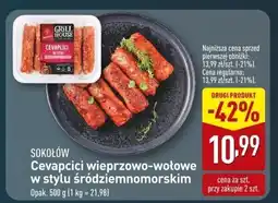 ALDI Cevapcici wieprzowo-wołowe Sokołów w stylu śródziemnomorskim oferta