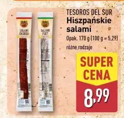 ALDI Salami hiszpańskie Tesoros del Sur oferta