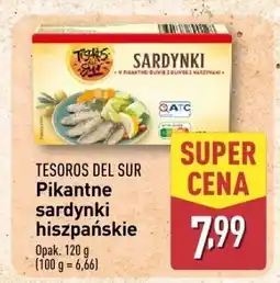 ALDI Sardynki pikantne hiszpańskie Tesoros del Sur oferta