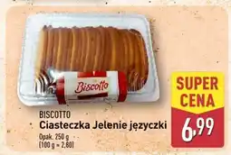 ALDI Ciasteczka Jelenie języczki Biscotto oferta